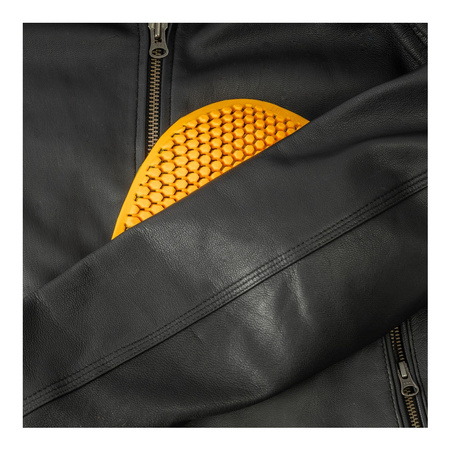 Kurtka skórzana OZONE STRIKER BLACK czarny