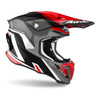 Kask cross AIROH TWIST 2.0 SHAKEN RED GLOSS czerwony szary czarny biały