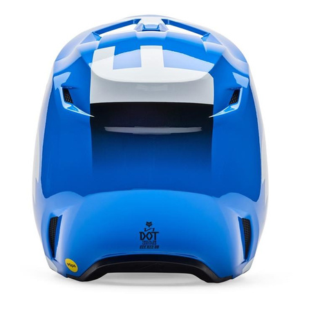 Kask cross FOX V1 SHIELD BLUE niebieski biały