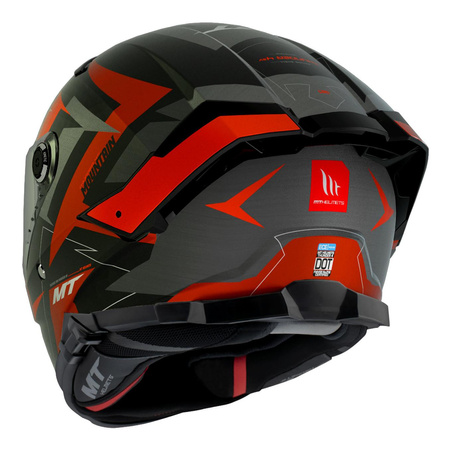 Kask integralny MT THUNDER 4 SV MOUNTAIN MATT RED czarny czerwony szary