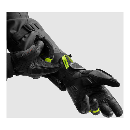 Rękawice miejskie REBELHORN DEFENDER BLACK/GREY/FLUO YELLOW czarny szary żółty fluo
