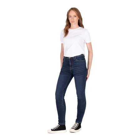 Jeansy motocyklowe damskie KNOX COLTON LADY STONE WASH INDIGO granatowy