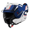 Kask szczękowy AIROH MATHISSE II GENIUS BLUE RED GLOSS niebieski biały czerwony