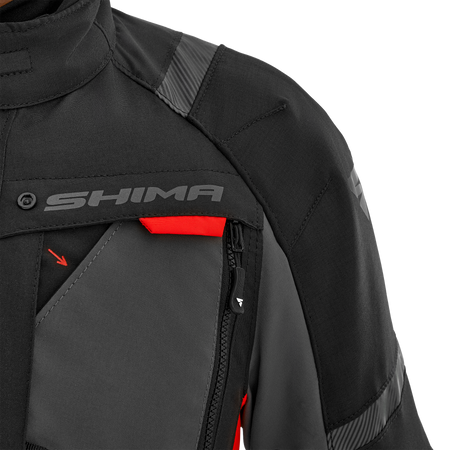 Kurtka tekstylna SHIMA HERO 2.0 MEN RED czarny szary czerwony