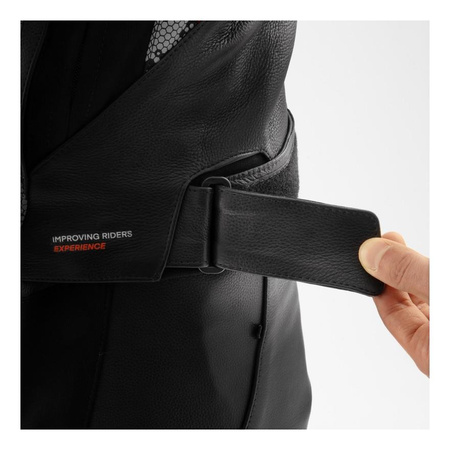 Kurtka skórzana REBELHORN VELOCE CAMO BLACK/GREY/FLUO RED czarny szary czerwony fluo