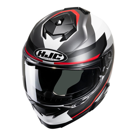Kask integralny HJC I71 NIOR GREY/RED szary czerwony biały