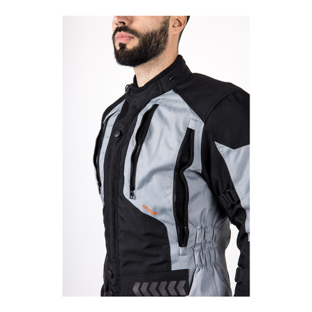 Kurtka tekstylna OZONE TOUR II BLACK/GREY czarny szary