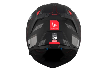 Kask szczękowy MT ATOM 2 SV BAST BLACK/GREY czarny szary czerwony
