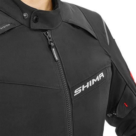 Kurtka tekstylna SHIMA RUSH 2.0 RED czarny czerwony