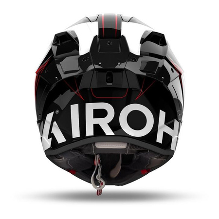 Kask integralny AIROH GP800 MUST RED GLOSS czerwony szary biały czarny
