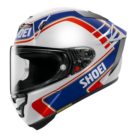 Kask integralny SHOEI X-SPR PRO GARDNER TC-2 biały czerwony niebieski