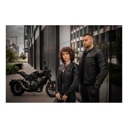 Kurtka skórzana SECA DARKSIDE TFL BLACK czarny