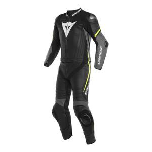 Kombinezon dwuczęściowy DAINESE LAGUNA SECA 4 BLACK/GREY/YELLOW FLUO czarny szary żółty fluo