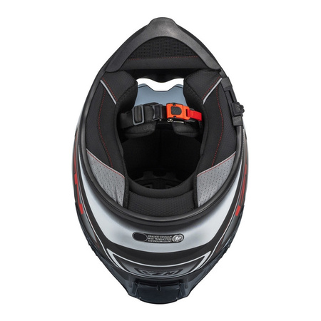 Kask integralny NZI EURUS 4 STREAM CHARMENT BLACK WHITE TINTED S MATT czarny biały