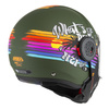 Kask szczękowy NZI MINIMOD RAINBOW GREEN BLACK SILVER MATT zielony czarny srebrny