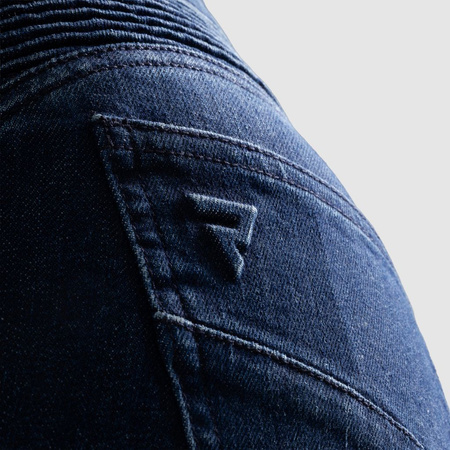Jeansy motocyklowe damskie REBELHORN AGNESS 2 MONOLAYER WASHED BLUE niebieski