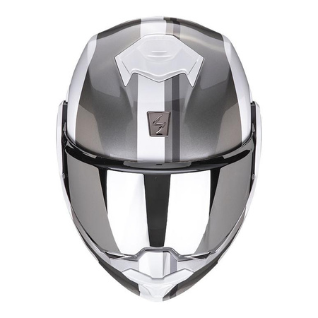 Kask szczękowy SCORPION EXO-TECH FORZA WHITE/SILVER biały srebrny
