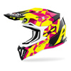 Kask cross AIROH STRYCKER XXX PINK GLOSS różowy żółty fluo biały czarny