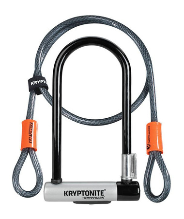 Zapięcie U-Lock KRYPTONITE KRYPTOLOK STANDARD LINKA W ZESTAWIE czarny szary