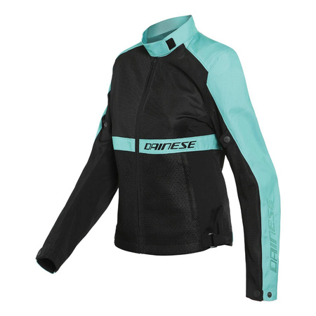 Kurtka tekstylna damska DAINESE RIBELLE AIR LADY TEX BLACK/MINT czarny zielony