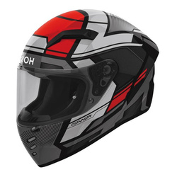 Kask integralny AIROH CONNOR EGO RED GLOSS czarny szary czerwony