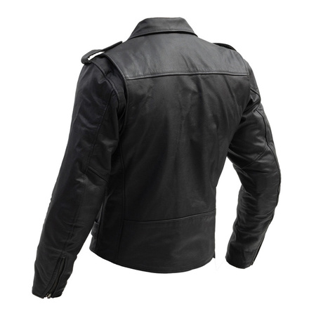 Kurtka skórzana BROGER ROCKER BLACK czarny
