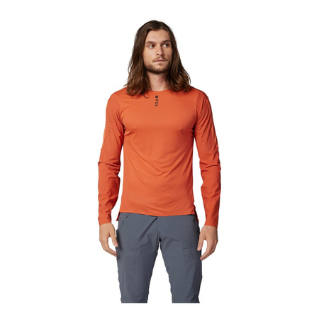 Koszulka rowerowa FOX FLEXAIR PRO Z DŁUGIM RĘKAWEM ATOMIC ORANGE pomarańczowy