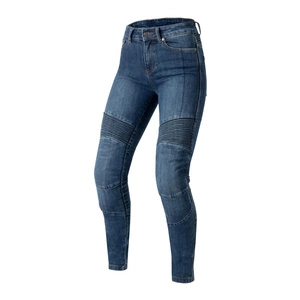 Jeansy motocyklowe damskie OZONE AGNESS II LADY WASHED BLUE niebieski