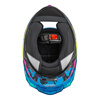 Kask integralny NZI TRENDY CAMU BLUE NEON PINK BLUE S MATT niebieski różowy