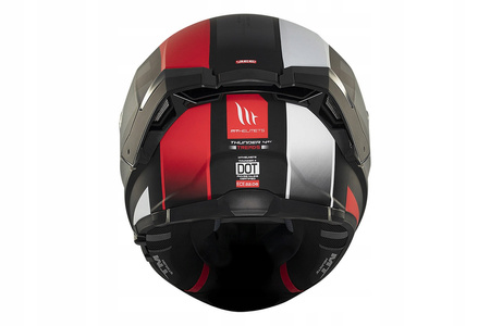 Kask integralny MT THUNDER 4 SV THREADS MATT RED czerwony czarny