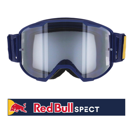 Gogle motocyklowe RED BULL SPECT STRIVE BLUE SZYBA PURPLE RED FLASH/PURPLE RED MIRROR + CLEAR niebieski