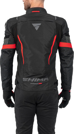 Kurtka tekstylna SHIMA SOLID 2.0 RED czarny czerwony