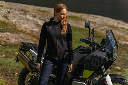 Bluza motocyklowa damska KNOX SHIELD HOODY LADY BLACK czarny