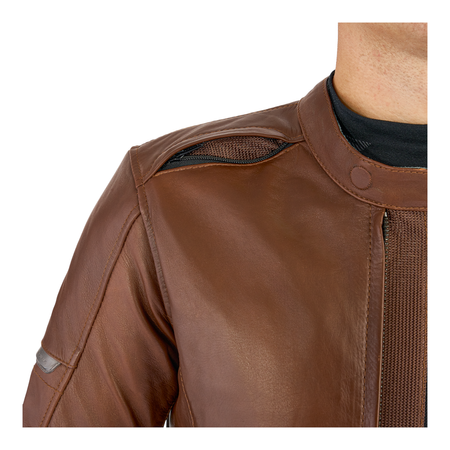Kurtka skórzana SHIMA HUNTER+ 2.0 BROWN brązowy