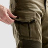 Jeansy motocyklowe OZONE FASTER TAPERED FIT OLIVE zielony
