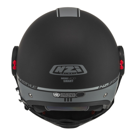 Kask szczękowy NZI MINIMOD SMART BLACK ANTRACITE MATT czarny szary
