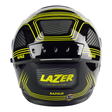 Kask integralny LAZER RAFALE DARKSIDE BLACK/YELLOW czarny żółty fluo srebrny
