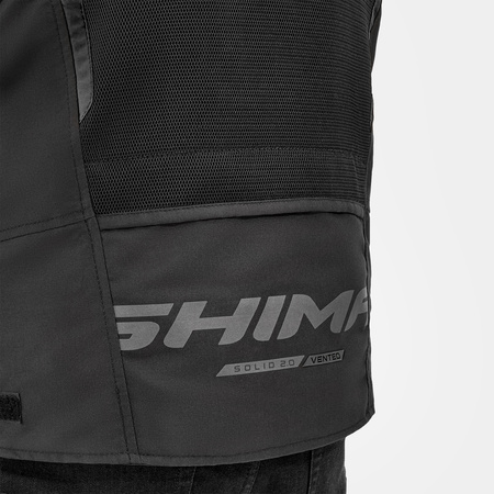 Kurtka tekstylna SHIMA SOLID 2.0 VENTED BLACK czarny