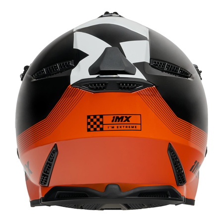 Kask cross IMX FMX-02 BLACK/ORANGE/WHITE czarny pomarańczowy biały