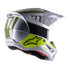 Kask cross ALPINESTARS S-M5 BOND SILVER/YELLOW FLUO/MILITARY GREEN srebrny żółty fluo czarny