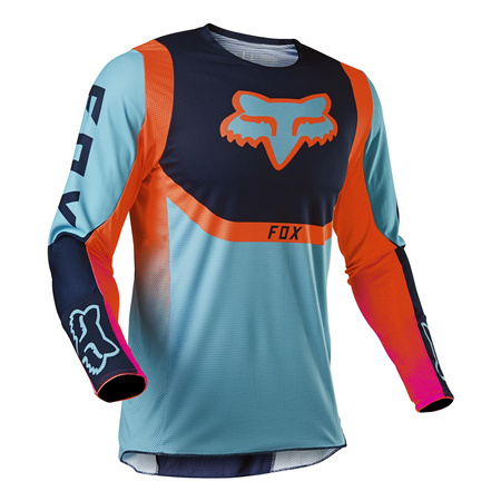 Bluza cross FOX 360 VOKE AQUA niebieski granatowy czerwony fluo różowy