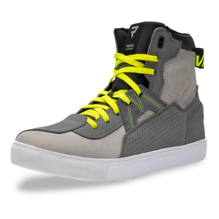 Trampki motocyklowe REBELHORN VANDAL MYSTERIOUS GREY/FLUO YELLOW szary żółty fluo