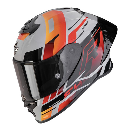 Kask integralny SCORPION EXO-R1 EVO II AIR ADRENALINE GREY/RED/ORANGE szary czerwony pomarańczowy