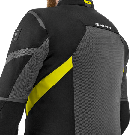 Kurtka tekstylna SHIMA RUSH 2.0 VENTED FLUO szary żółty fluo czarny