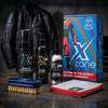Zestaw do czyszczenia i konserwacji odzieży skórzanej XZONE STRONG Z JONAMI MAN + SZCZOTKA 350ml