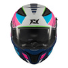Kask integralny AXXIS PANTHER SV PASSENGER C8 MATT niebieski różowy zielony szary