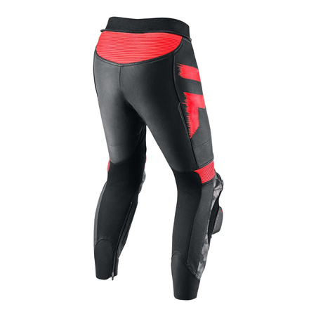 Kombinezon dwuczęściowy REBELHORN REBEL BLACK/FLO RED czarny czerwony fluo szary