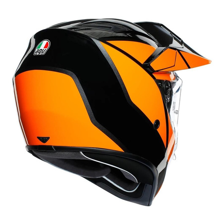 Kask integralny AGV AX9 TRAIL GUNMETAL/ORANGE czarny pomarańczowy