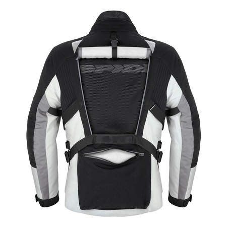 Kurtka tekstylna SPIDI ALLROAD BLACK/GREY czarny szary