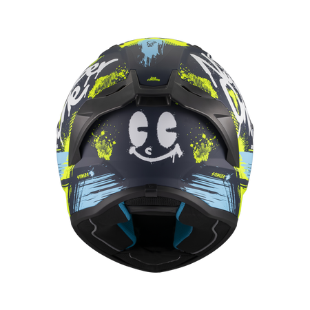 Kask integralny MT STINGER 2 ROCKET BLACK/YELLOW/BLUE MATT czarny żółty niebieski